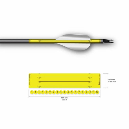 Wrap Socx Spin Vanes Easton ACE Solid Fluo