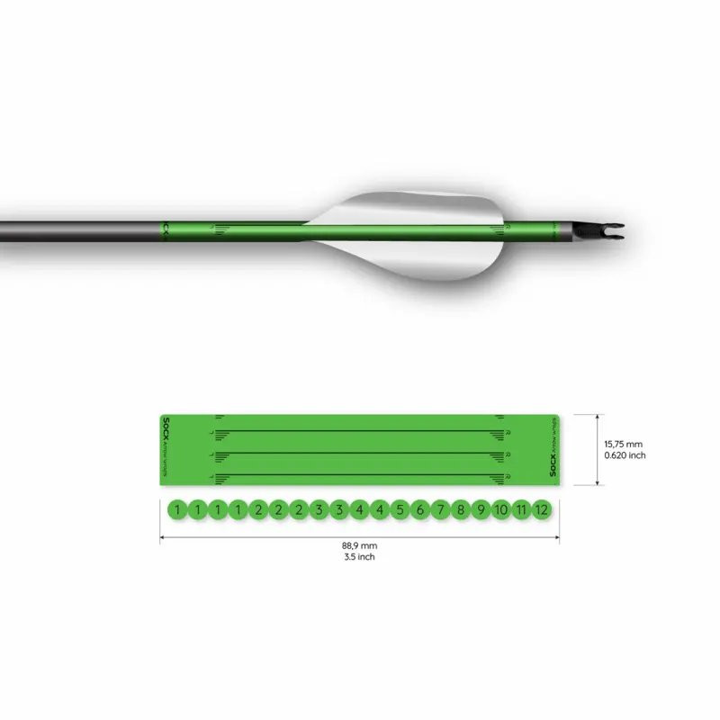 Wrap Socx For Spin Vanes Easton X10 Solid Fluor
