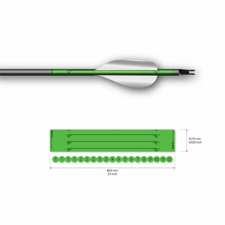Wrap Socx For Spin Vanes Easton X10 Solid Fluor