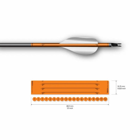 Wrap Socx For Spin Vanes Easton X10 Solid Fluor