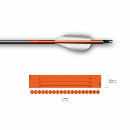 Wrap Socx For Spin Vanes Easton X10 Solid Fluor