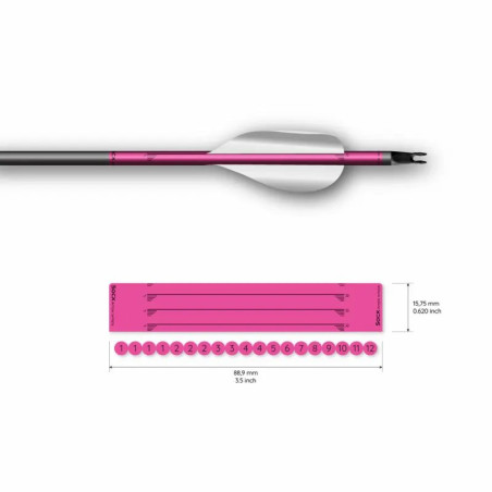 Wrap Socx For Spin Vanes Easton X10 Solid Fluor