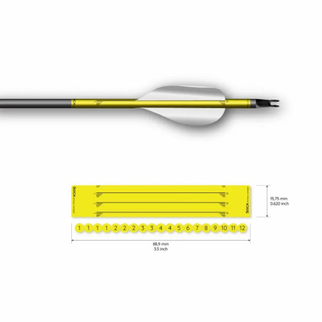Wrap Socx For Spin Vanes Easton X10 Solid Fluor