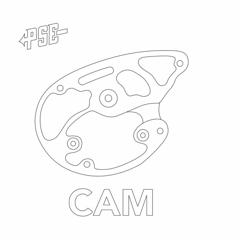 Came PSE MH Top noire pour arc à poulies droitier