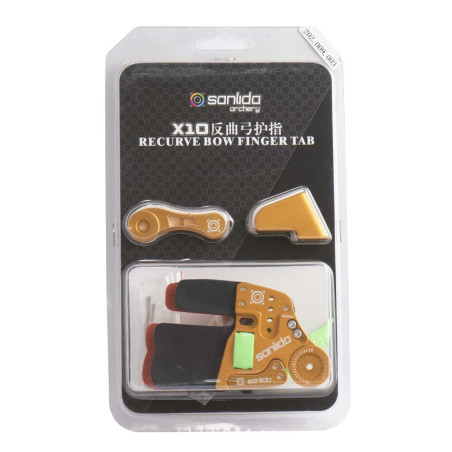 Protège-doigts Sanlida X10 Pro Target Cordovan Gold – GOLD