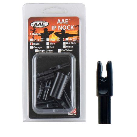 Encoche AAE Innerfit Nocks IP-6 .245" – BLACK