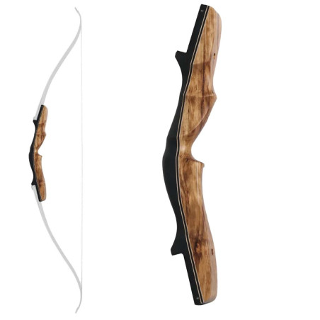 Poignée arc recurve Old Mountain Presto ILF bois chasse