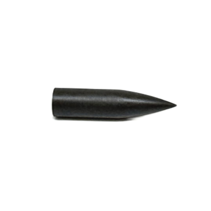 Pointes Tippingpointarchery Bullet Burnished Steel à coller pour flèches bois