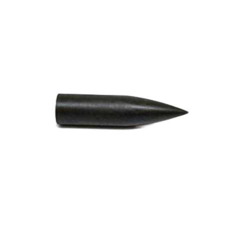 Pointes Tippingpointarchery Bullet Burnished Steel à coller pour flèches bois