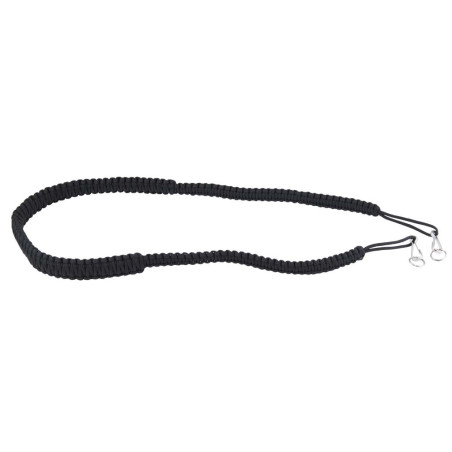 Sangle de jumelles Avalon Braided Bino Strap noire à crochet métal