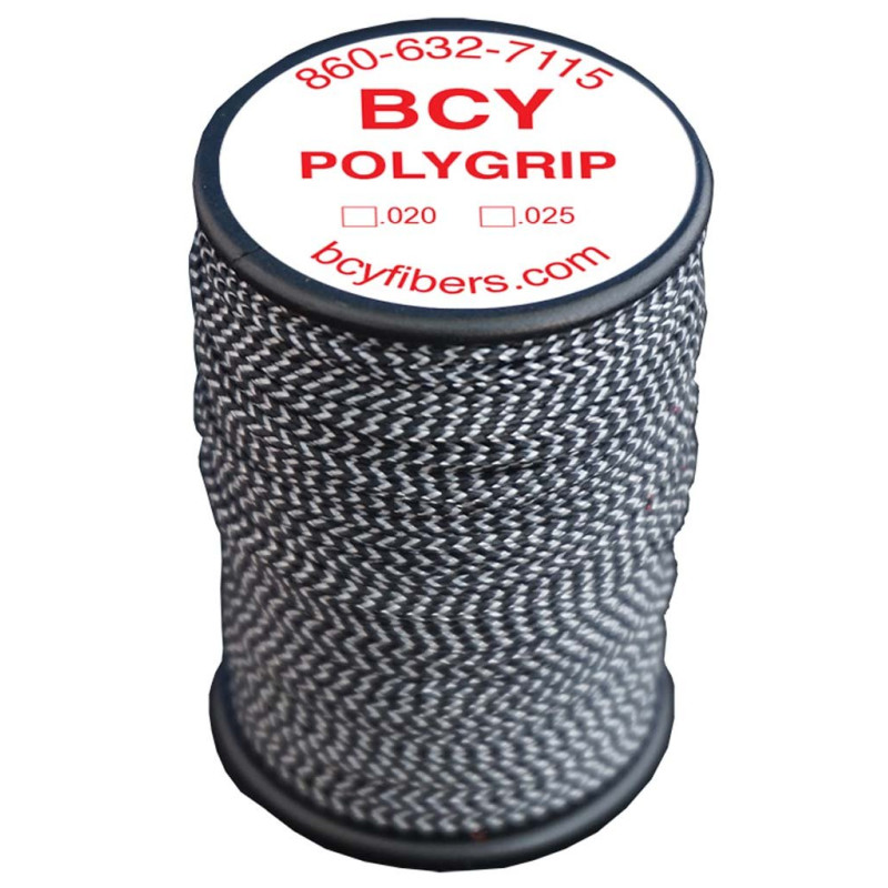 Fil de guipage BCY Polygrip Braided .020" noir/blanc