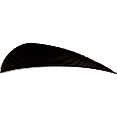 Empennage Avalon Feathers Round 2.5" RW – DARK GREY