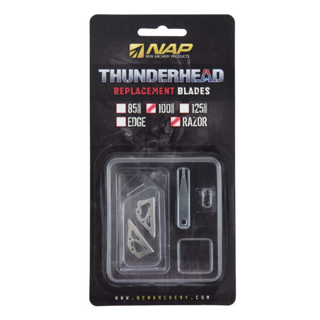 Lames de rechange NAP Thunderhead Razor 100 grains - boîte de 9