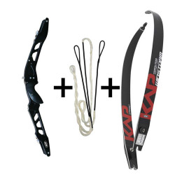 Pack poignée + branches + corde KAP Winstorm Carbon - 7980 - Archerie.fr