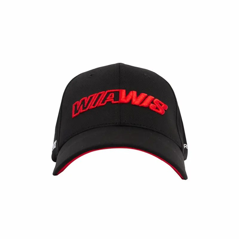 Casquette Wiawis Hat Folding Cap noir et rouge