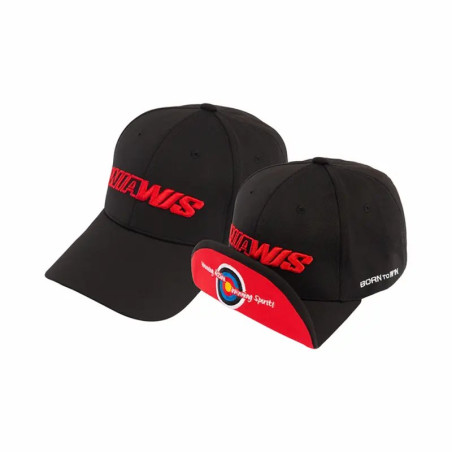 Casquette Wiawis Hat Folding Cap noir et rouge