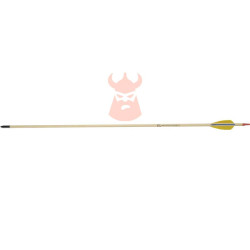 Flèches EK Archery bois 30 pouces diamètre 8 mm avec plumes