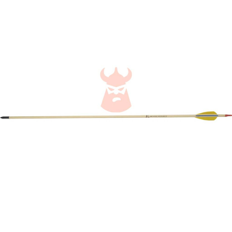 Flèches EK Archery bois 30 pouces diamètre 8 mm avec plumes