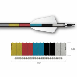 Wrap de flèche Socx 8.0mm Max Target Face Retro-Reflective White