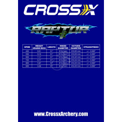 Tube de flèche Cross-X Raptor – 400