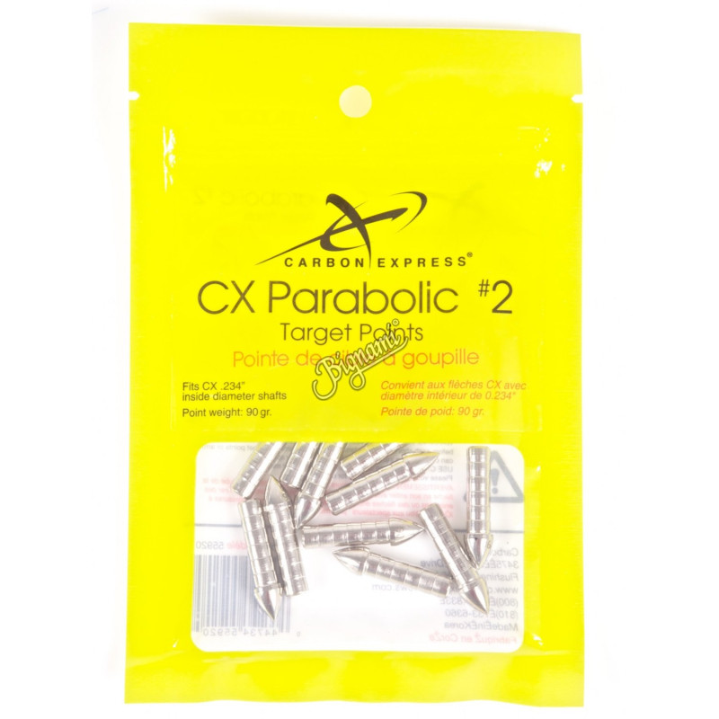 Pointes Carbon Express Parabolic 2 49 90 gr - lot de 12